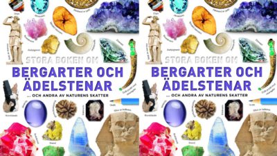 Olika ädelstenar och mineraler.