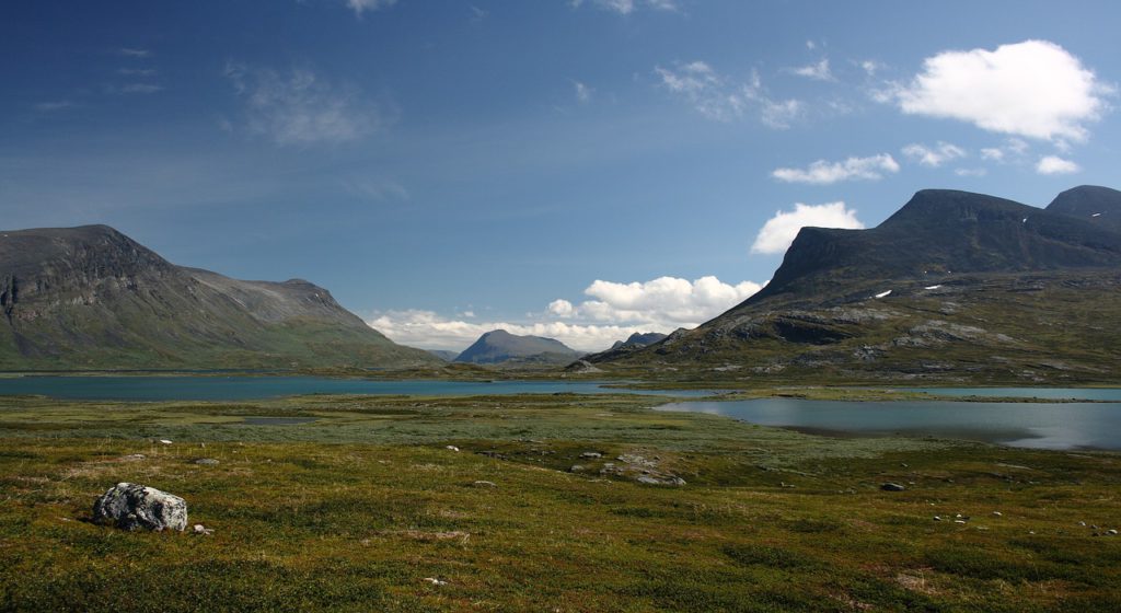 Utsikt över fjäll